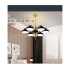 Lampa wisząca LED z pilotem czarno-złota 65cm L054